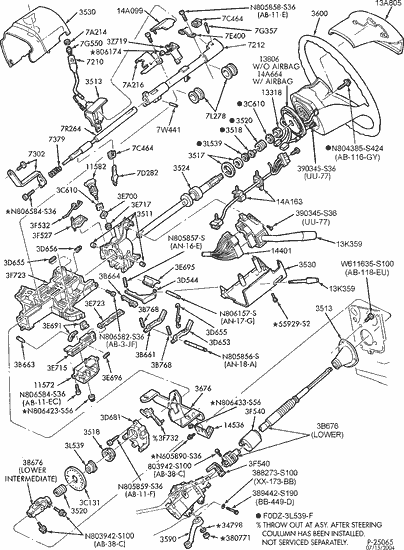 Ford F-250 Questions - ignition lock cylinder replacement ... 1964 impala tail light wiring diagram 