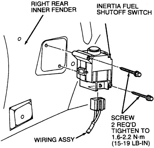 Toyota Camry Fuel Shut Off Switch Location