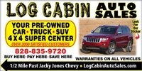 Log Cabin Auto Sales logo