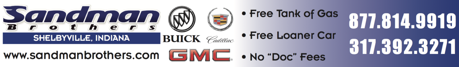 Sandman Brothers Buick Cadillac Gmc Shelbyville In