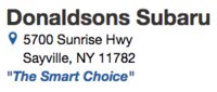 Donaldson's Subaru logo
