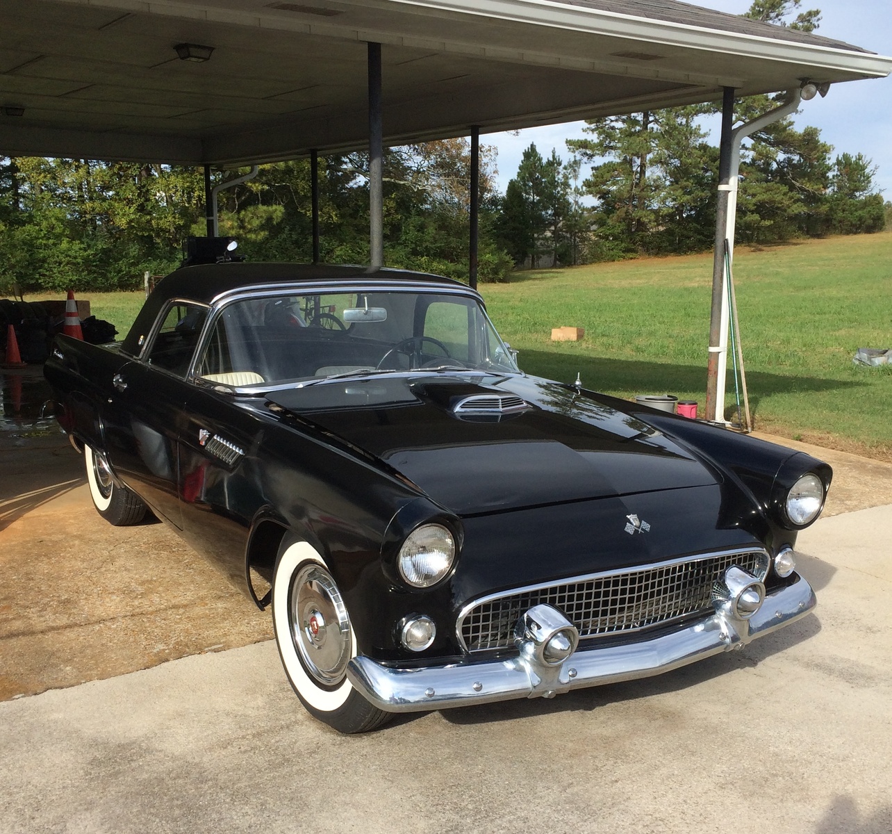 Ford Thunderbird 1955 Yellow Limited