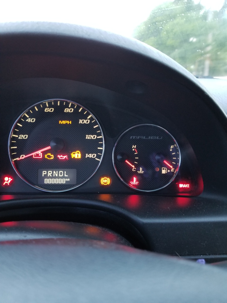 car with lock symbol on dash