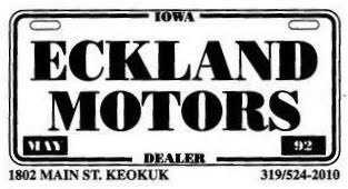 Eckland Motors Keokuk Iowa >> Eckland Motors Inc Keokuk Ia Read Consumer Reviews Browse Used Eckland Motors Keokuk Iowa >> Eckland Motors Inc Keokuk Ia Read Consumer Reviews Browse Used