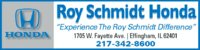 Roy Schmidt Honda logo