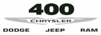400 Chrysler Dodge Jeep Ram logo