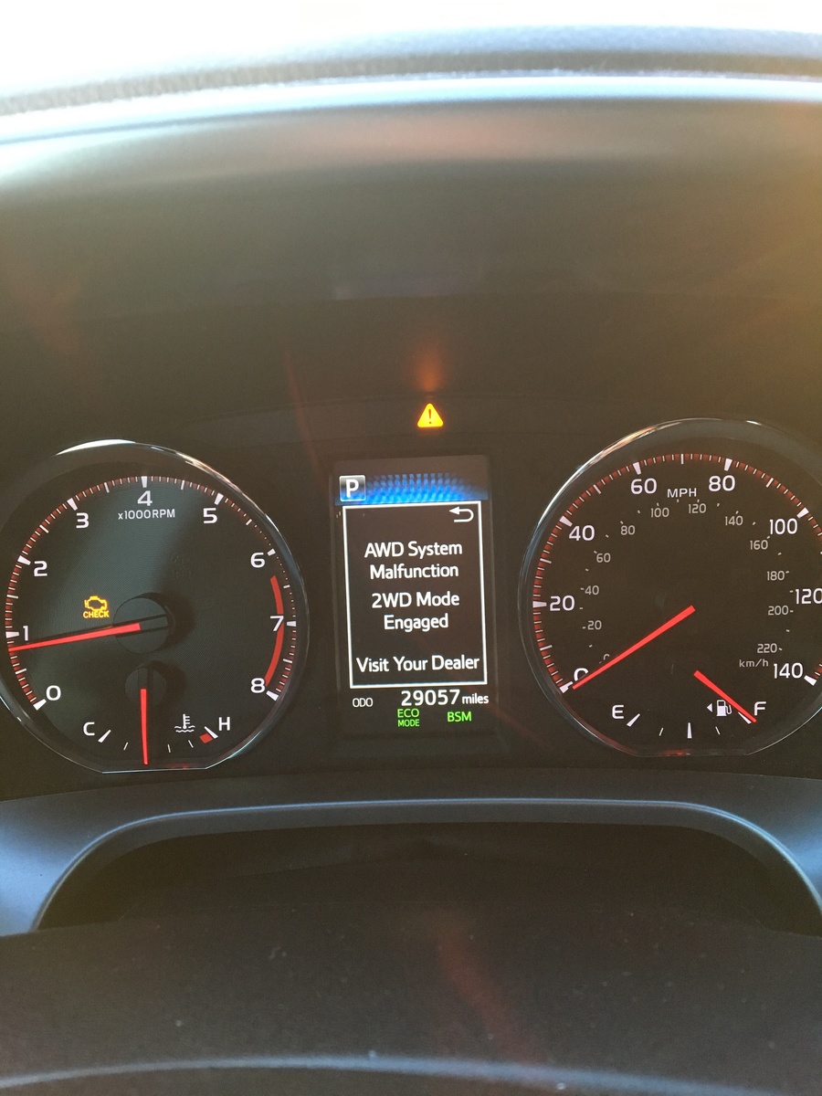 toyota tundra 5.7 engine dashlights vsc