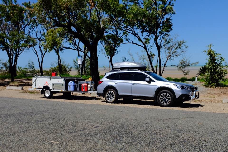 subaru outback u haul trailer