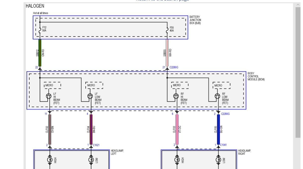 1995 ford f350 headlight wiring diagram