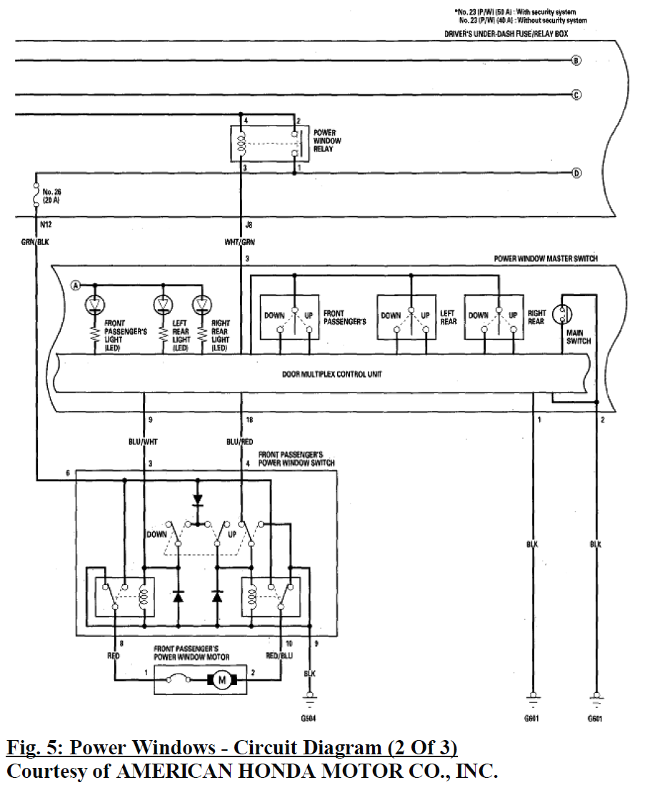 2000 Honda Accord Ignition Switch Wiring Diagram - Database