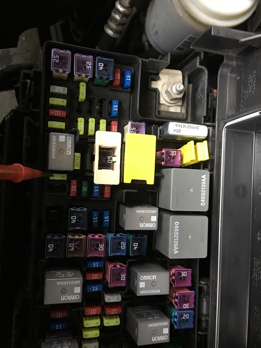 Dodge RAM 1500 Questions - where is my fuel pump relay ... two 60 amp fuse box 