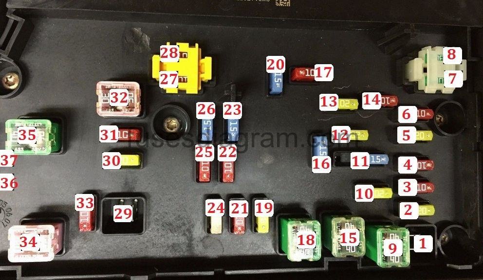 2008 Pt Cruiser Fuse Box Diagram