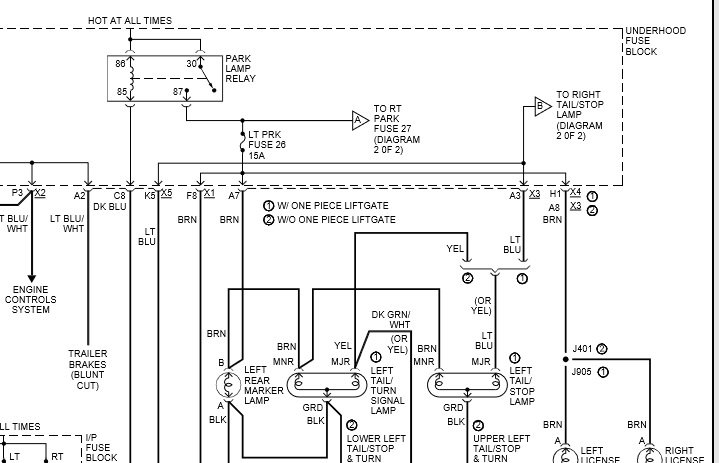 Chevy Express Tail Light Wiring Diagram Collection