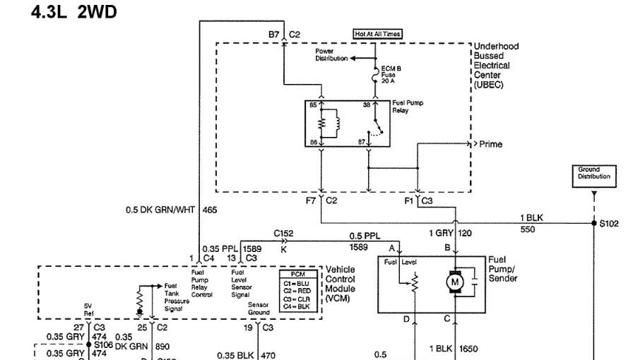 GMC Sierra 1500 Questions - Where is a fuel pump reset switch for a 1999 gmc  sierra c1500? - CarGurus  95 Gmc Fuel Pump Wiring Diagram    CarGurus