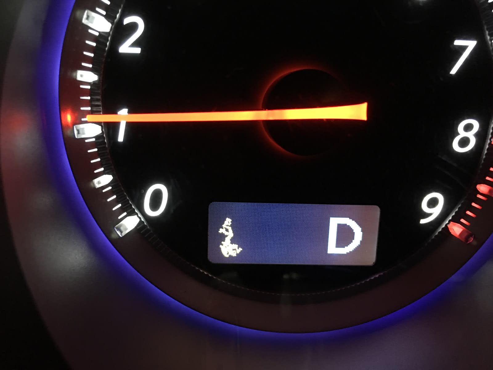 came on and I can't find it in the manual. I'm not sure if some pixels are mixing are what, it's located inside of the RPM's. Attached it a picture of the