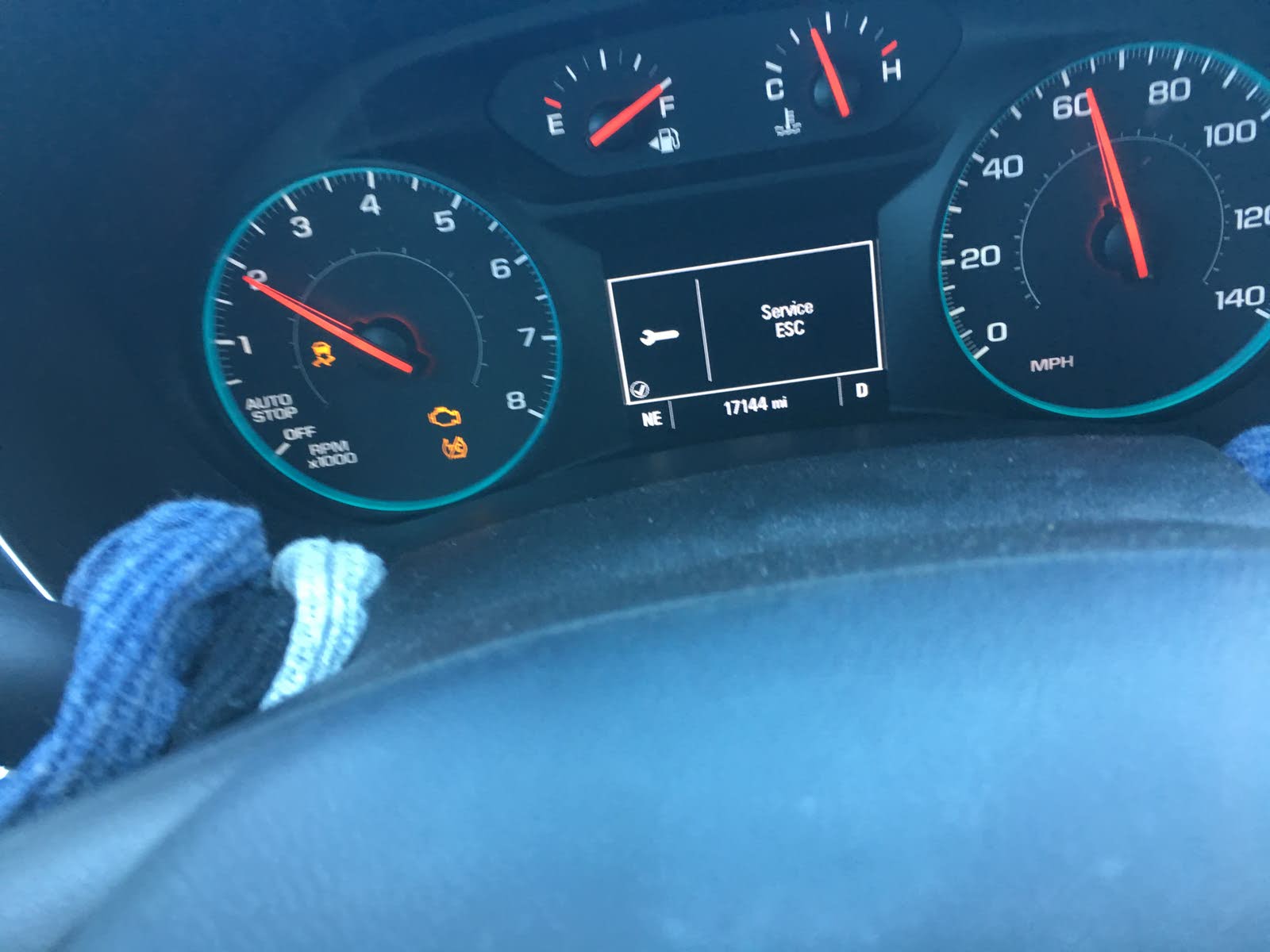 2018 equinox traction control button