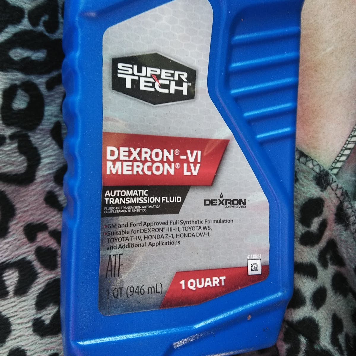 blue diamond dexron vi & mercon lv transmission fluid