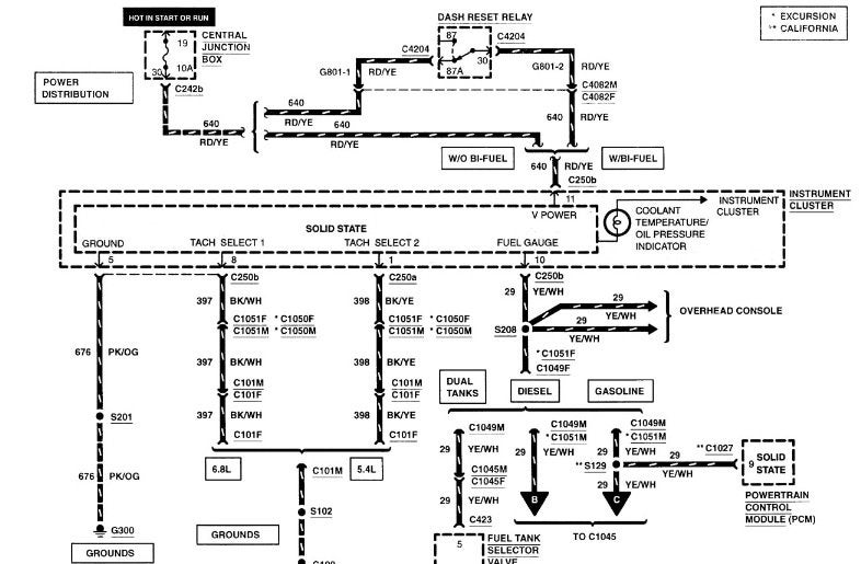 Ford F-250 Super Duty Questions - 2000 Ford F250 fuel guage stuck on full,  turn the key switch on and of... - CarGurus  2006 Ford F250 Fuel Pump Wiring Diagram    CarGurus