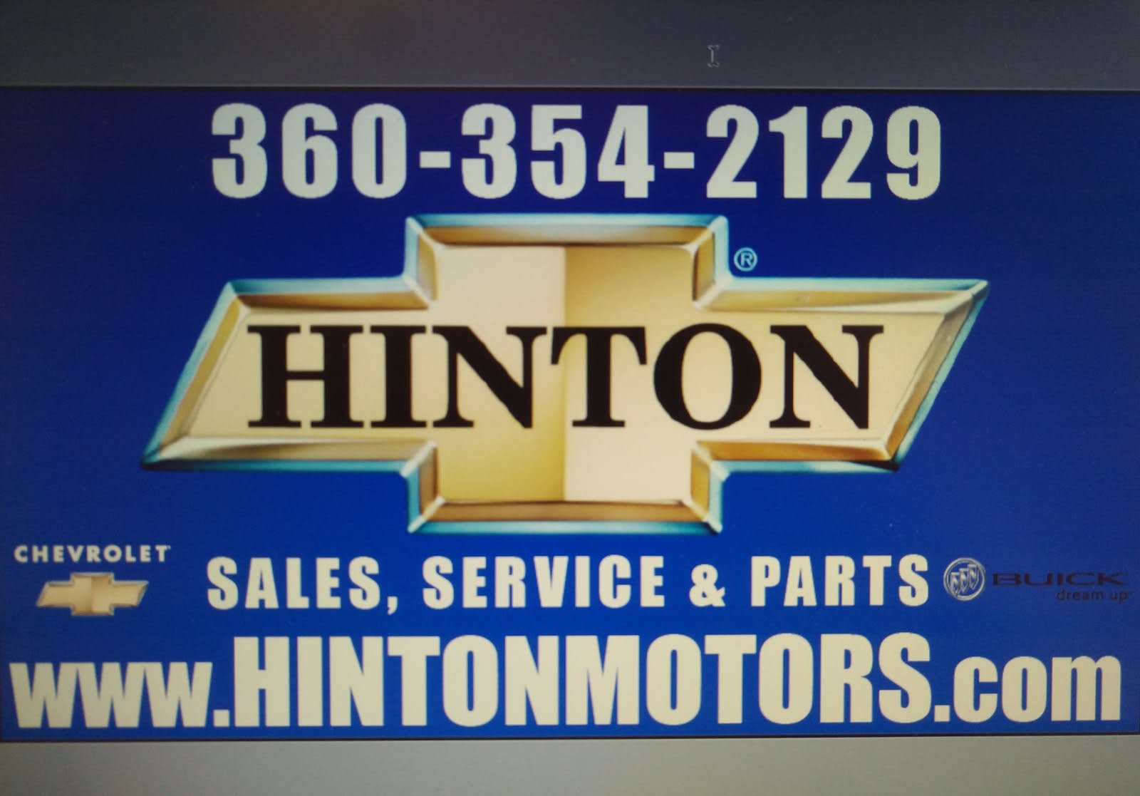 Hinton Chevrolet Buick Lynden, WA Read Consumer reviews, Browse Used