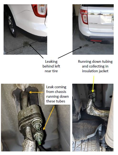 car leaking coolant and no ac