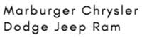 Marburger Chrysler Dodge Jeep Ram logo