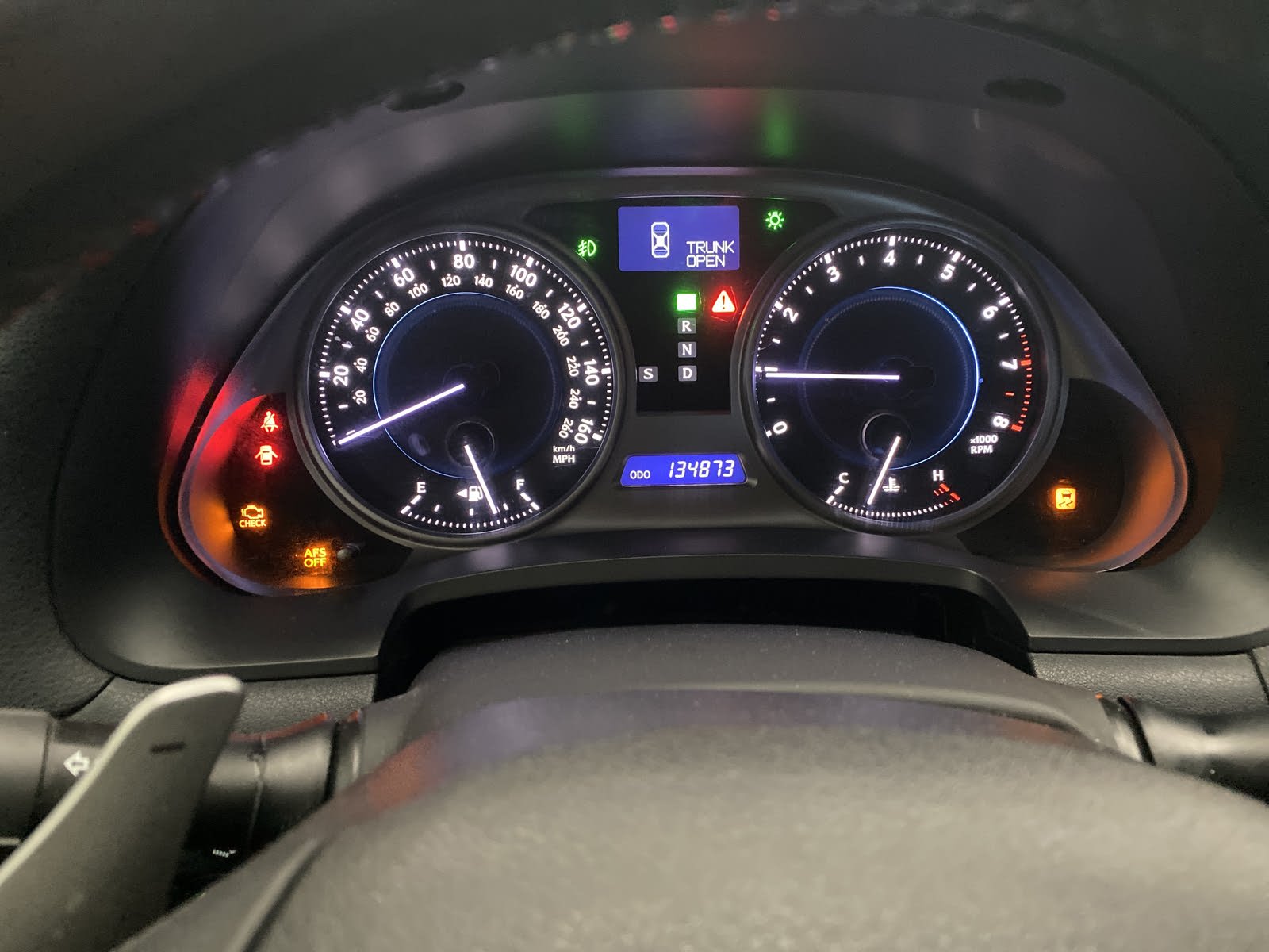 Lexus IS 250 Questions Check vsc and check engine light