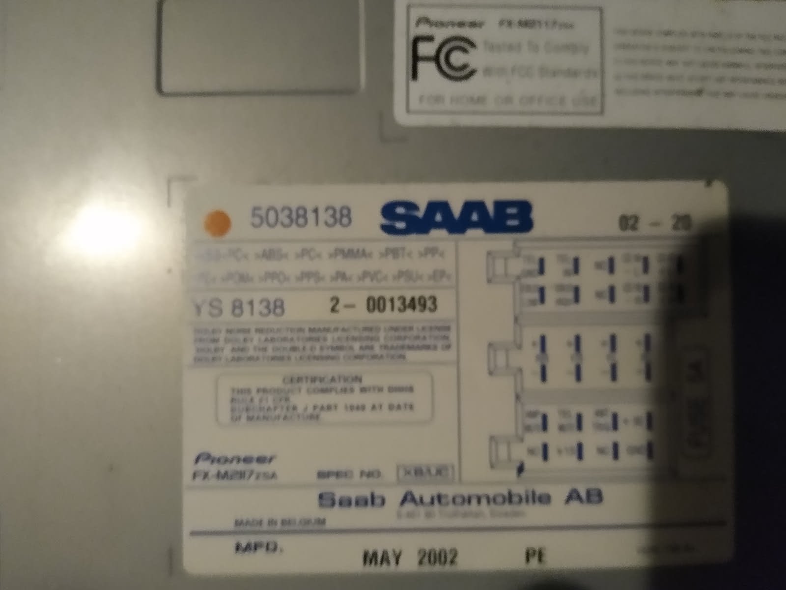 Saab 9 5 Questions How Do I Get A Code For My Radio Cargurus