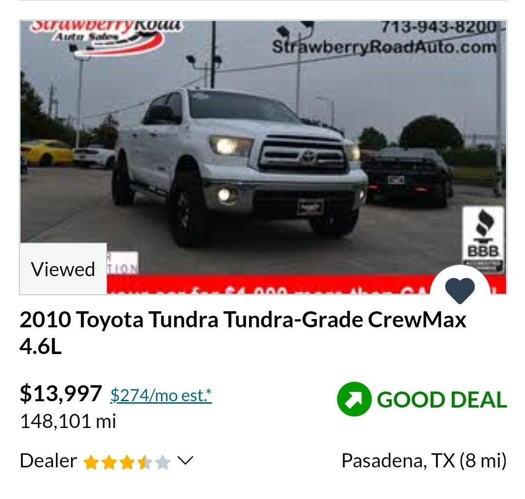 i want to buy a truck