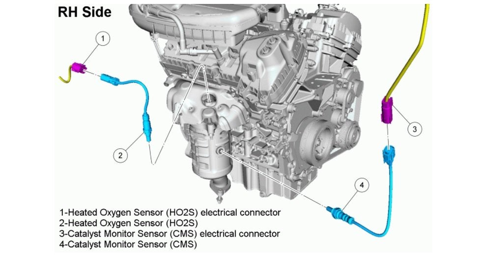 Ford Explorer Questions - Where is Bank 1 Sensor 2? - CarGurus Ford 6.7 Nox Sensor Bank 1 Sensor 1 Location
