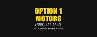 Option 1 Motors logo
