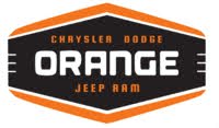 Orange Chrysler Dodge Jeep Ram logo